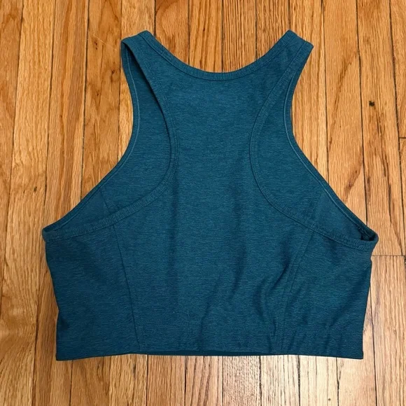 Outdoor Voices Athena Crop Sports Bra Teal Blue Size S Activewear - Picture 2 of 3